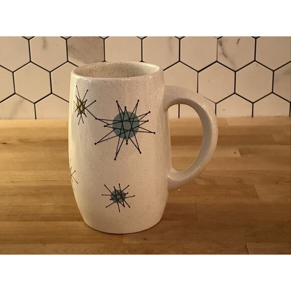 Franciscan Atomic Starburst RARE Grand Mugs SET Of 2 PERFECT VINTAGE - Picture 8 of 8